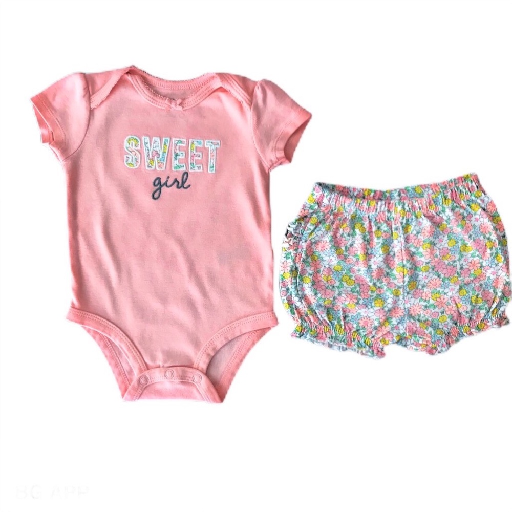 Sweet Girl Onesie and Shorts Set